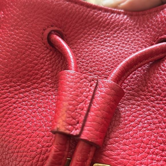 MCM Red Leather Shoulder Bag - Picture 13 of 14